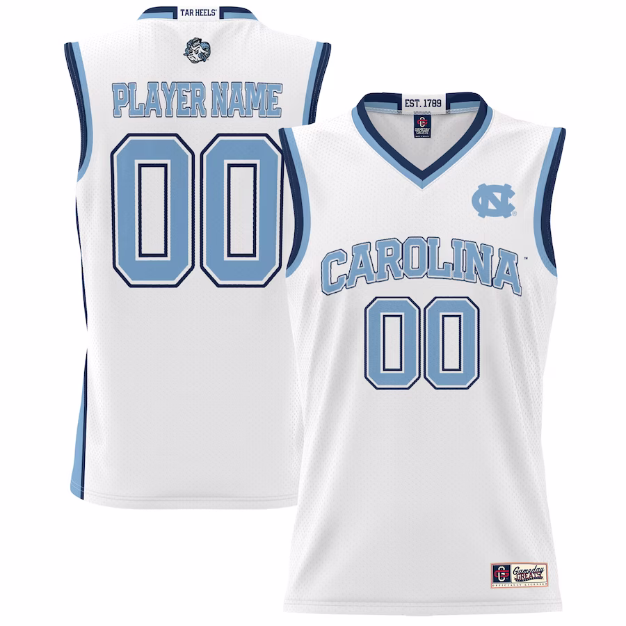 North Carolina Tar Heels GameDay Greats Youth NIL Pick-A-Player Lightweight Basketball Jersey - White - Jersey