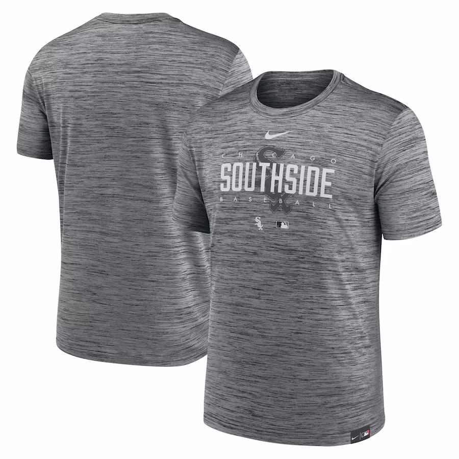 Men's Chicago White Sox Nike Anthracite City Connect Velocity Practice Performance T-Shirt - Jersey