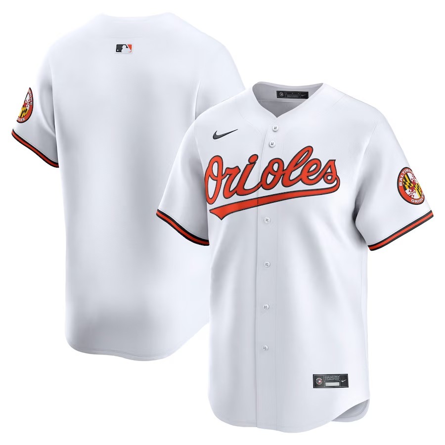 Men's Baltimore Orioles Nike Limited White Home Blank Replica Jersey - Jersey