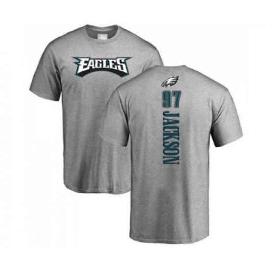 Philadelphia Eagles #97 Malik Jackson Ash Backer T-Shirt - Jersey