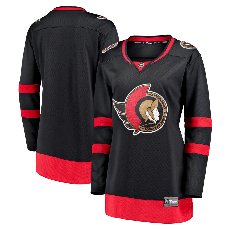 Women's Ottawa Senators Fanatics Branded Black 2020/21 Home Breakaway Jersey - Jersey