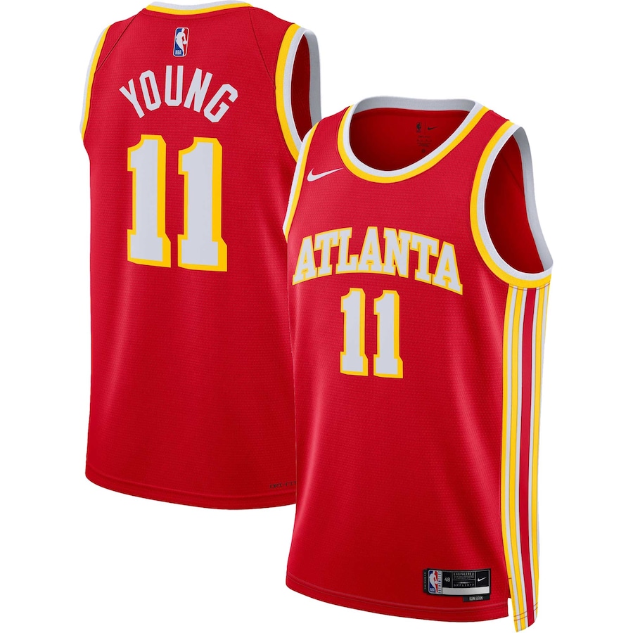 Unisex Atlanta Hawks Trae Young Nike Red Swingman Jersey - Icon Edition - Jersey