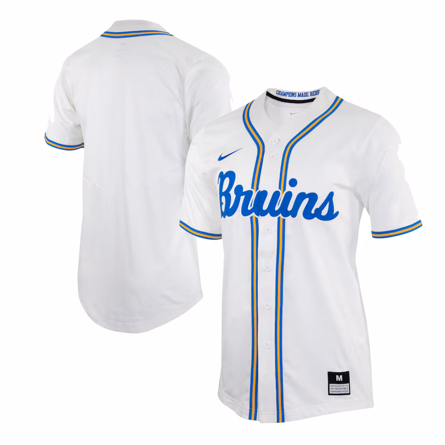 UCLA Bruins Nike Replica Baseball Jersey - White - Jersey