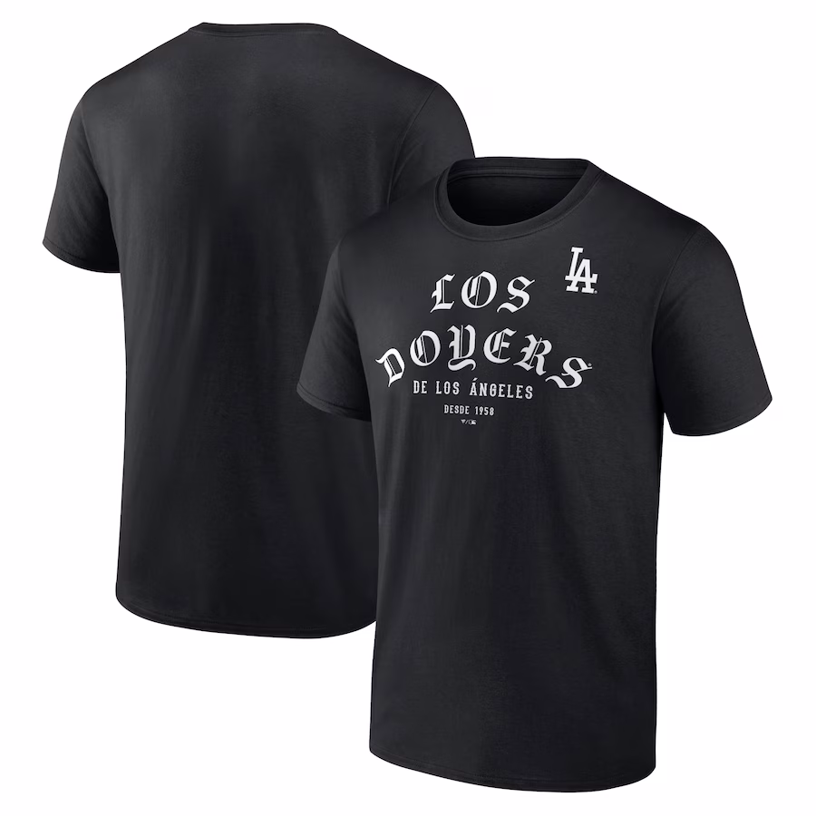 Men's Los Angeles Dodgers Black City of Angels T-Shirt - Jersey