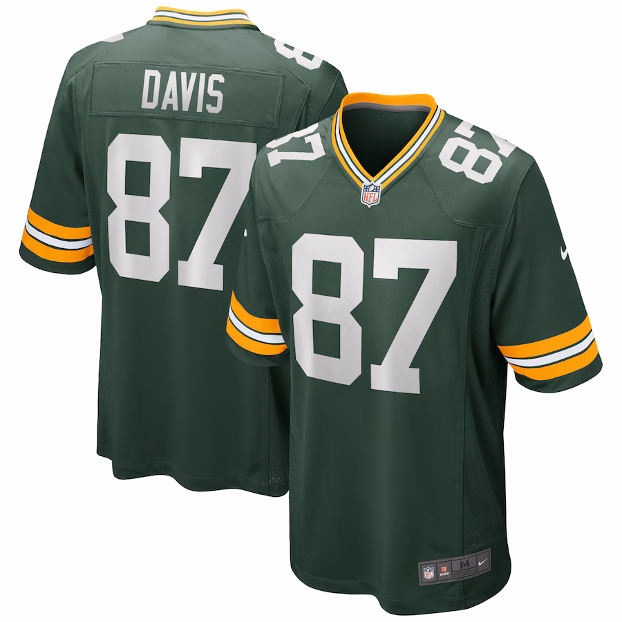 Men's Green Bay Packers Willie Davis Nike Green Game Retired Player Jersey - Jersey