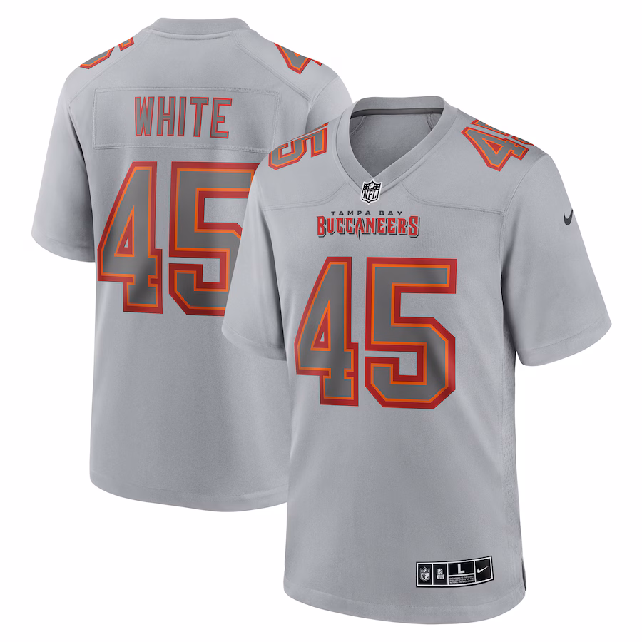 Men's Tampa Bay Buccaneers Devin White Nike Gray Atmosphere Fashion Game Jersey - Jersey