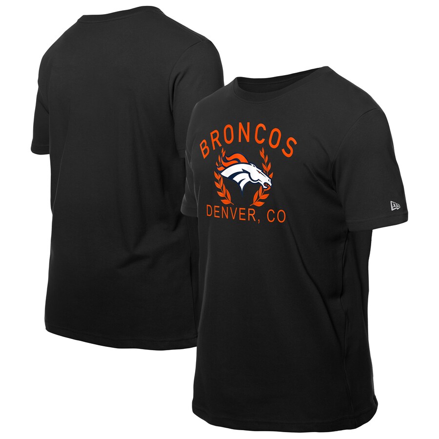 Men's Denver Broncos New Era Black 2025 NFL Draft T-Shirt - Jersey