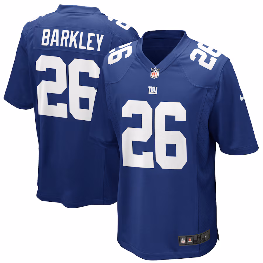 Youth New York Giants Saquon Barkley Nike Royal Game Jersey - Jersey