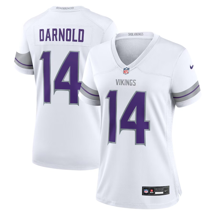 Women's Minnesota Vikings Sam Darnold Nike White Alternate Game Player Jersey - Jersey