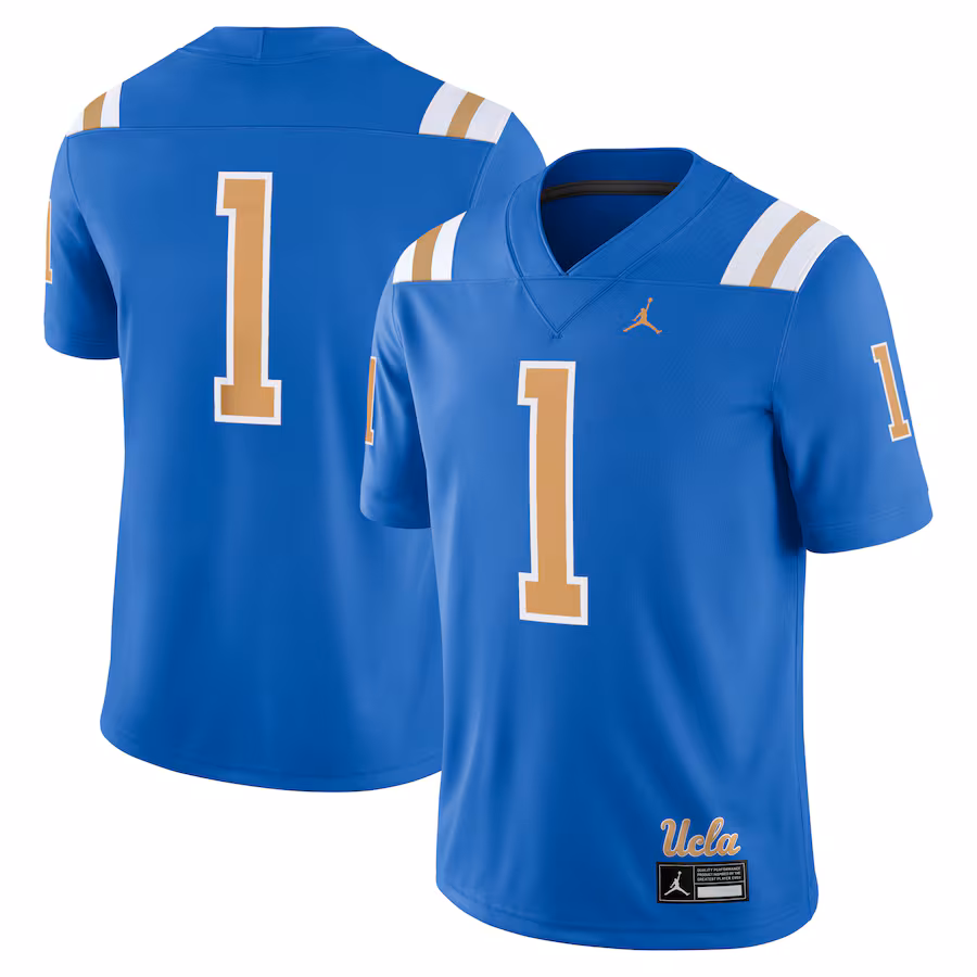 Men's Jordan Brand #1 Blue UCLA Bruins Game Jersey - Jersey