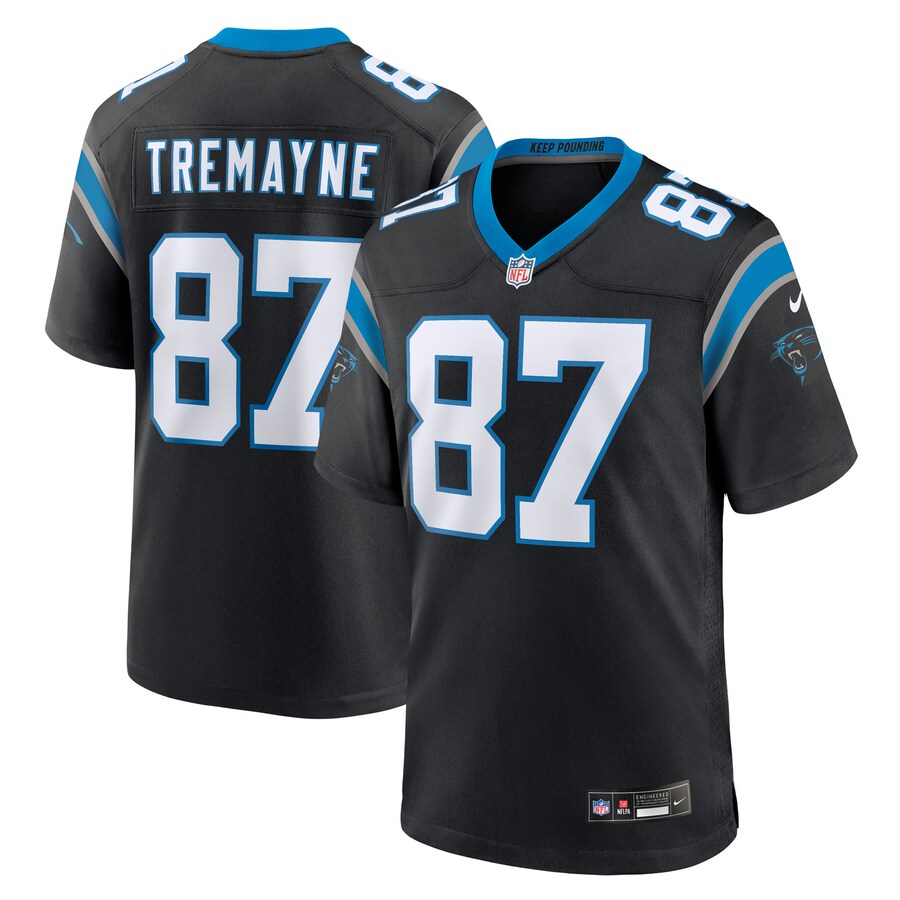 Men's Carolina Panthers Brycen Tremayne Nike Black Team Game Jersey - Jersey