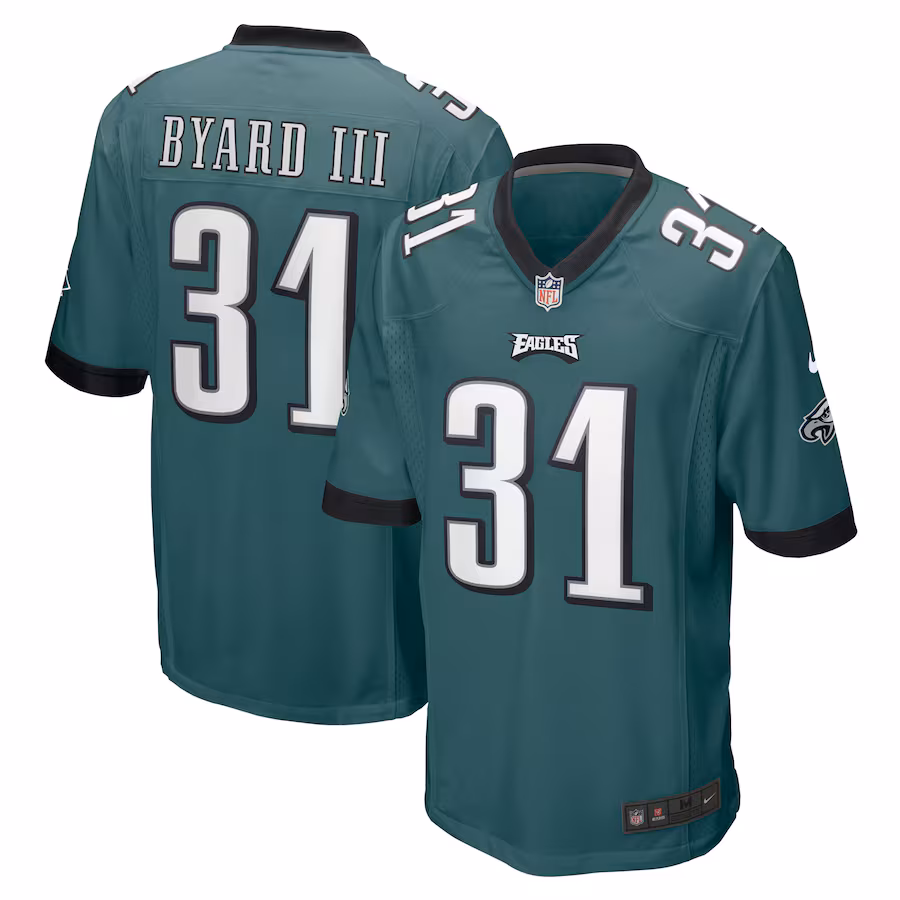 Men's Philadelphia Eagles Kevin Byard III Nike Midnight Green  Game Jersey - Jersey
