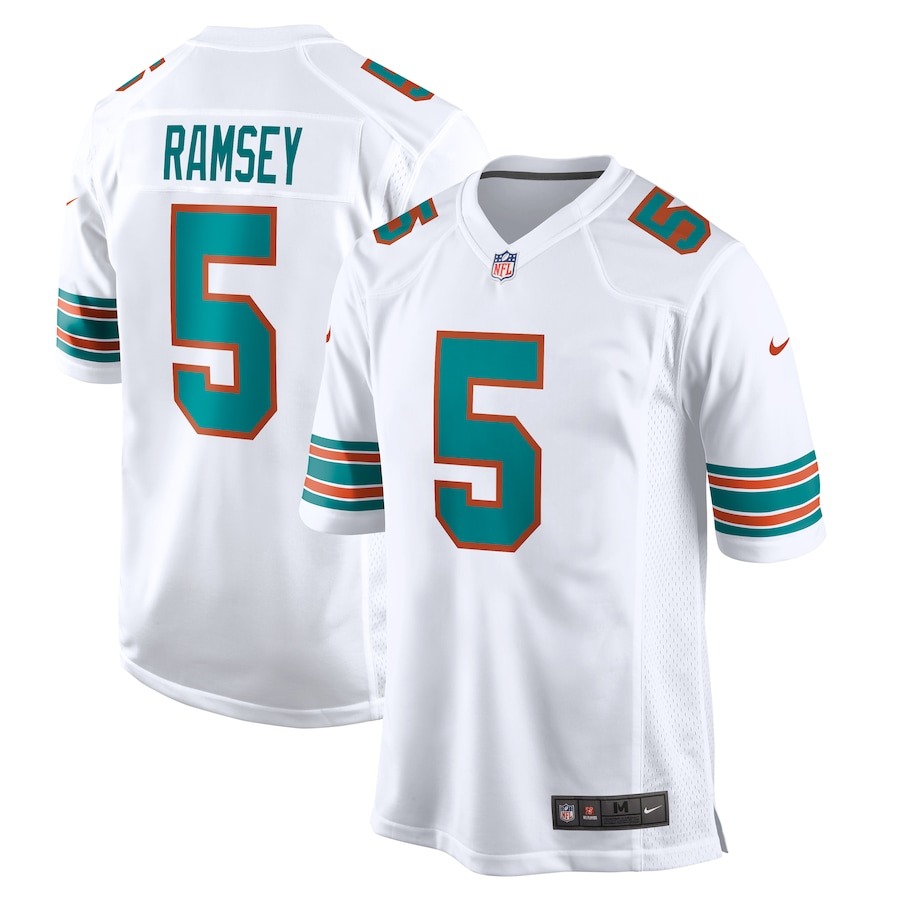Men's Miami Dolphins Jalen Ramsey Nike White Alternate Game Jersey - Jersey