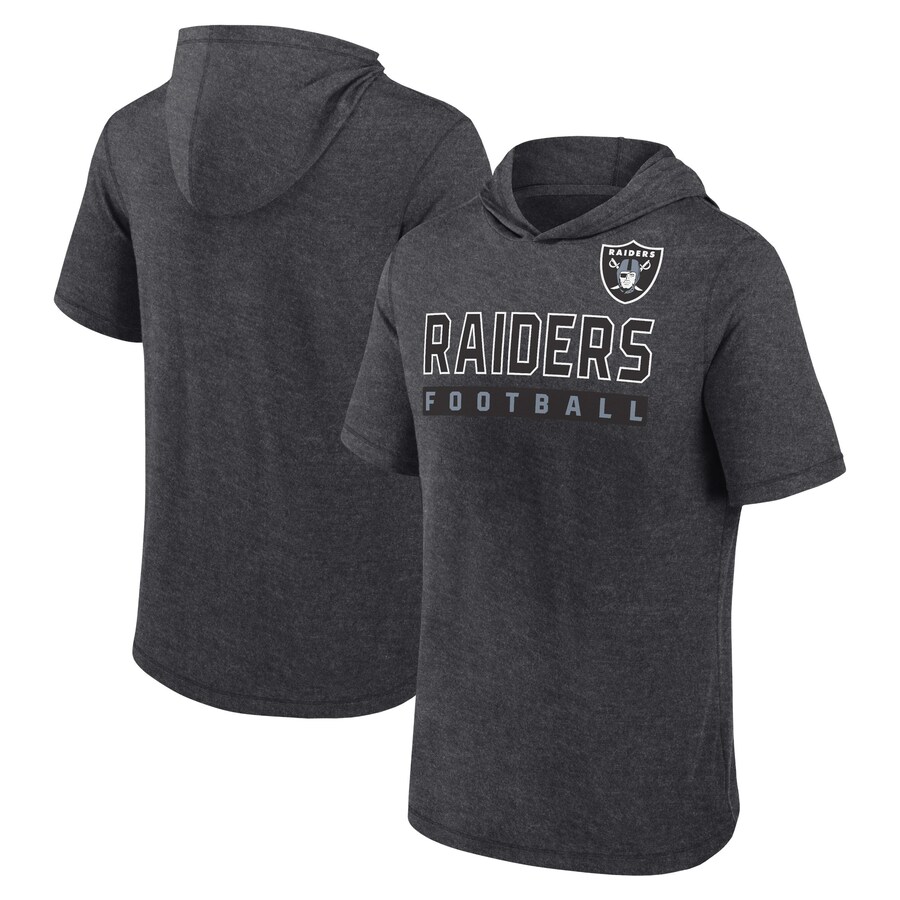 Men's Las Vegas Raiders Fanatics Black Big & Tall Hoodie T-Shirt - Jersey