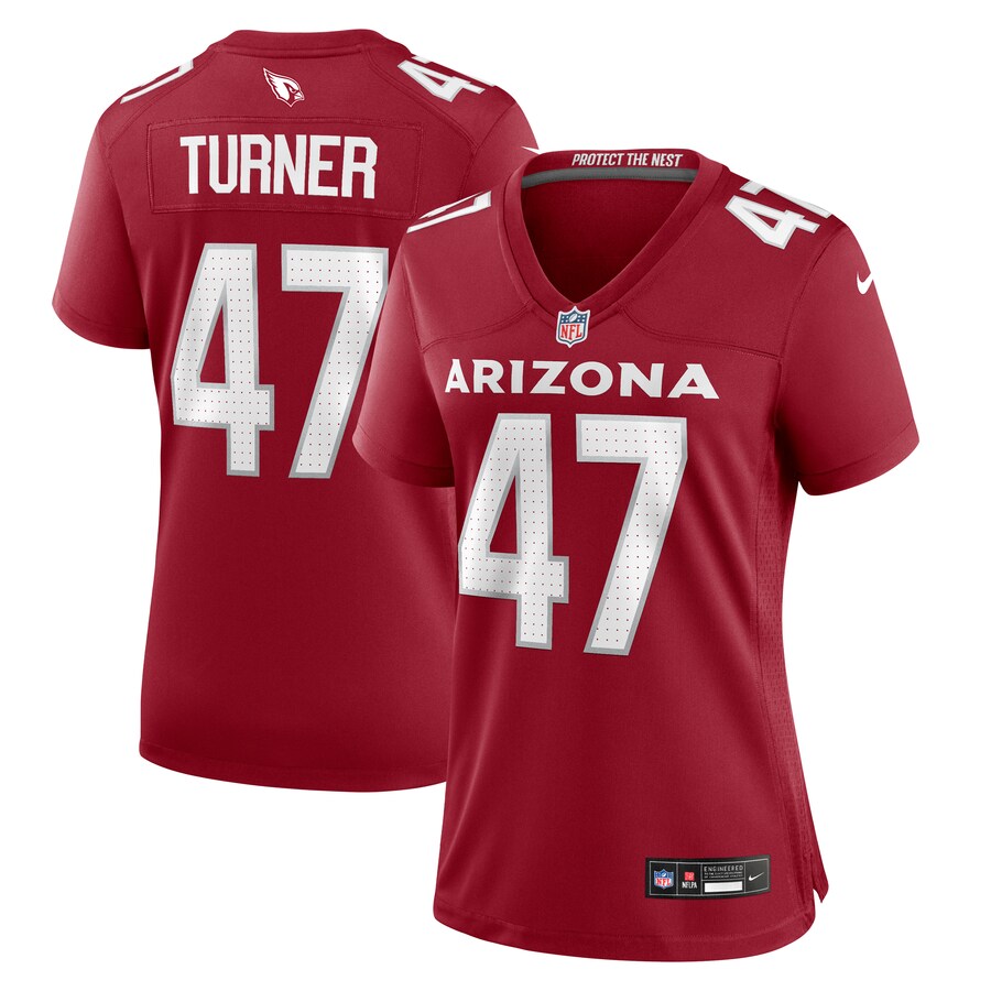Women's Arizona Cardinals Ezekiel Turner Nike  Cardinal Team Game Jersey - Jersey