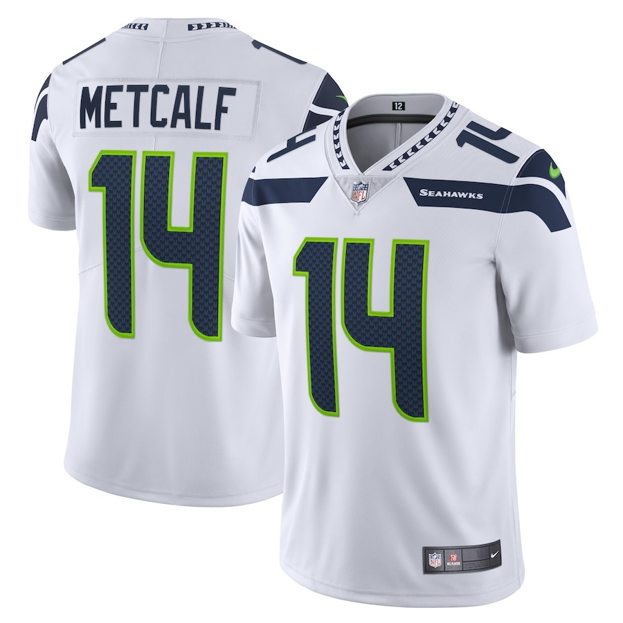 Men's Seattle Seahawks DK Metcalf Nike White Vapor Limited Jersey - Jersey