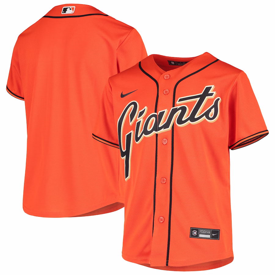 Youth San Francisco Giants Nike Orange Alternate Replica Jersey - Jersey