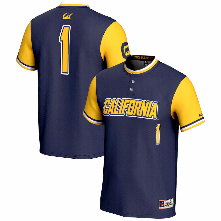 GameDay Greats #1 Navy Cal Bears Lightweight Softball Jersey - Jersey