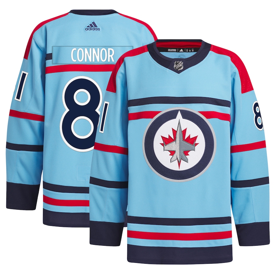 Men's Winnipeg Jets Kyle Connor adidas Light Blue Alternate Primegreen Authentic Player Jersey - Jersey