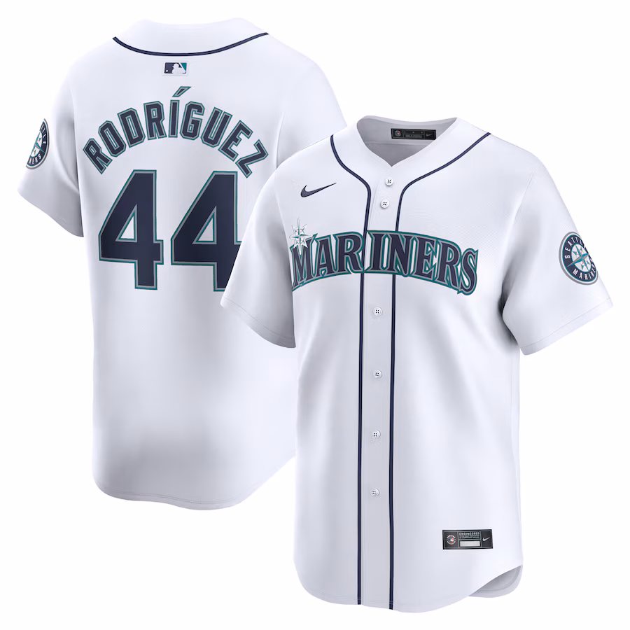 Men's Seattle Mariners Julio Rodríguez Nike White Home Limited Player Jersey - Jersey