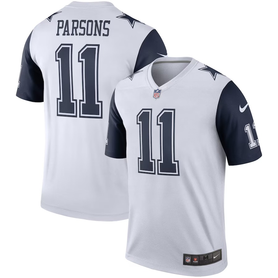 Men's Dallas Cowboys Micah Parsons Nike White Legend Player Performance Top - Jersey