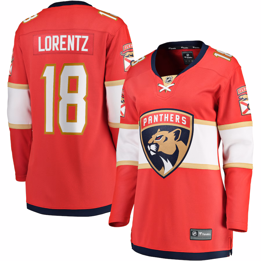 Women's Florida Panthers Steven Lorentz Fanatics Red Home Breakaway Player Jersey - Jersey