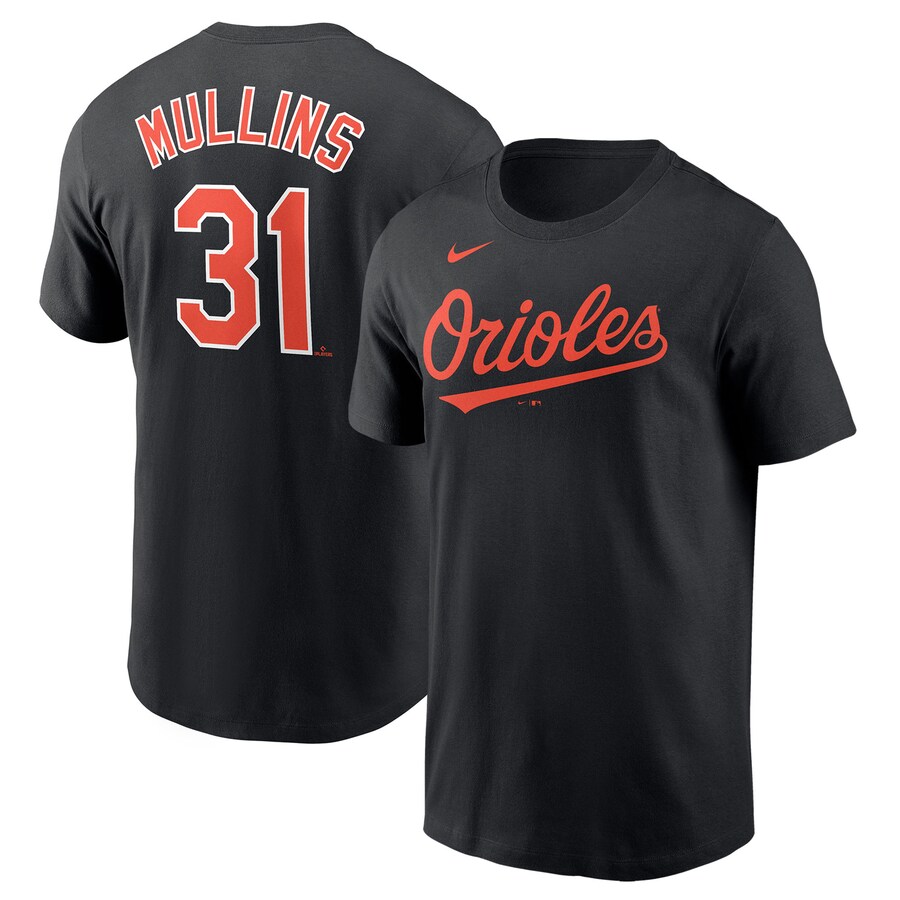 Men's Baltimore Orioles Cedric Mullins Nike Black Player Name & Number T-Shirt - Jersey