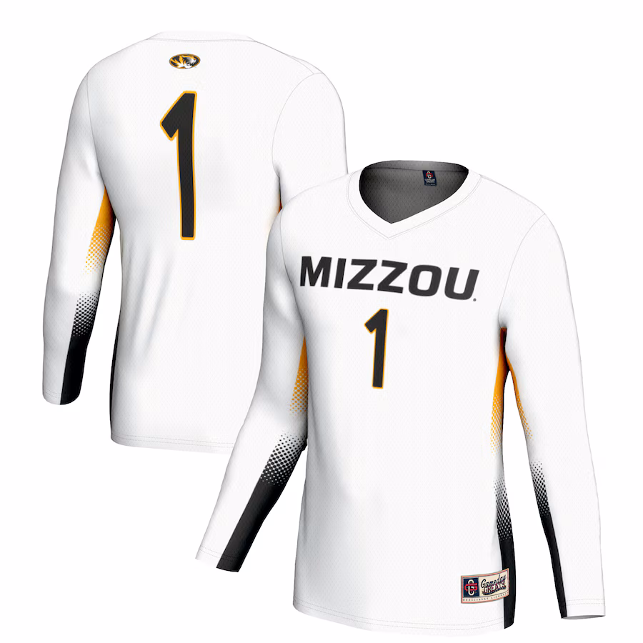 Youth GameDay Greats #1 White Missouri Tigers Lightweight Women's Volleyball Jersey - Jersey