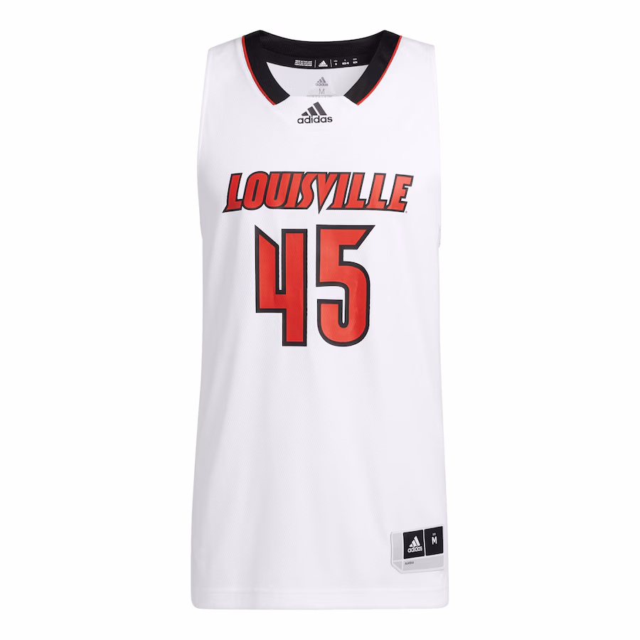 Men's adidas White Louisville Cardinals Swingman Basketball Jersey - Jersey