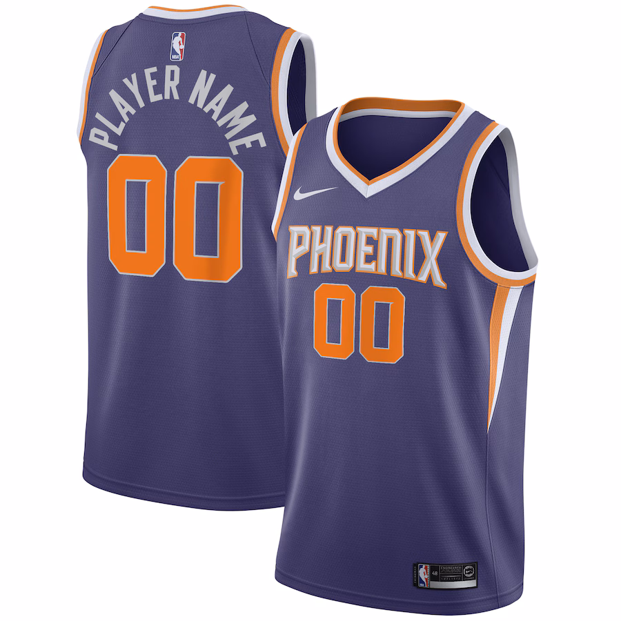 Men's Phoenix Suns Nike Purple 2020/21 Swingman Custom Jersey - Icon Edition - Jersey
