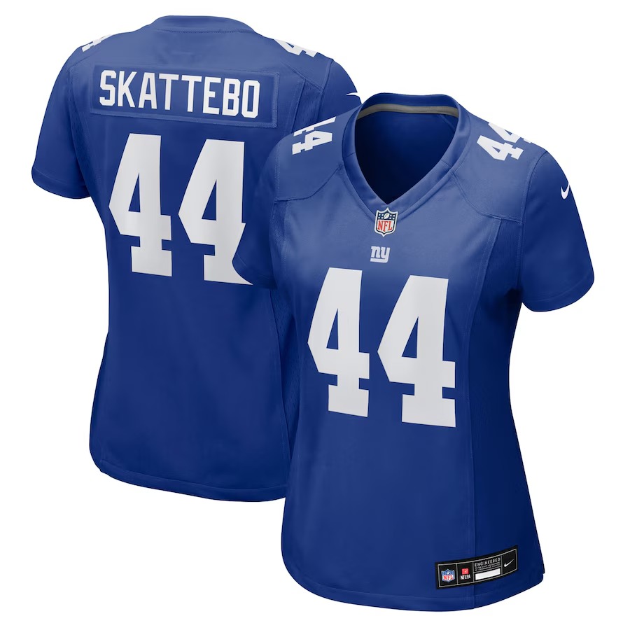 Women's New York Giants Cam Skattebo Nike Royal Team Game Player Jersey - Jersey