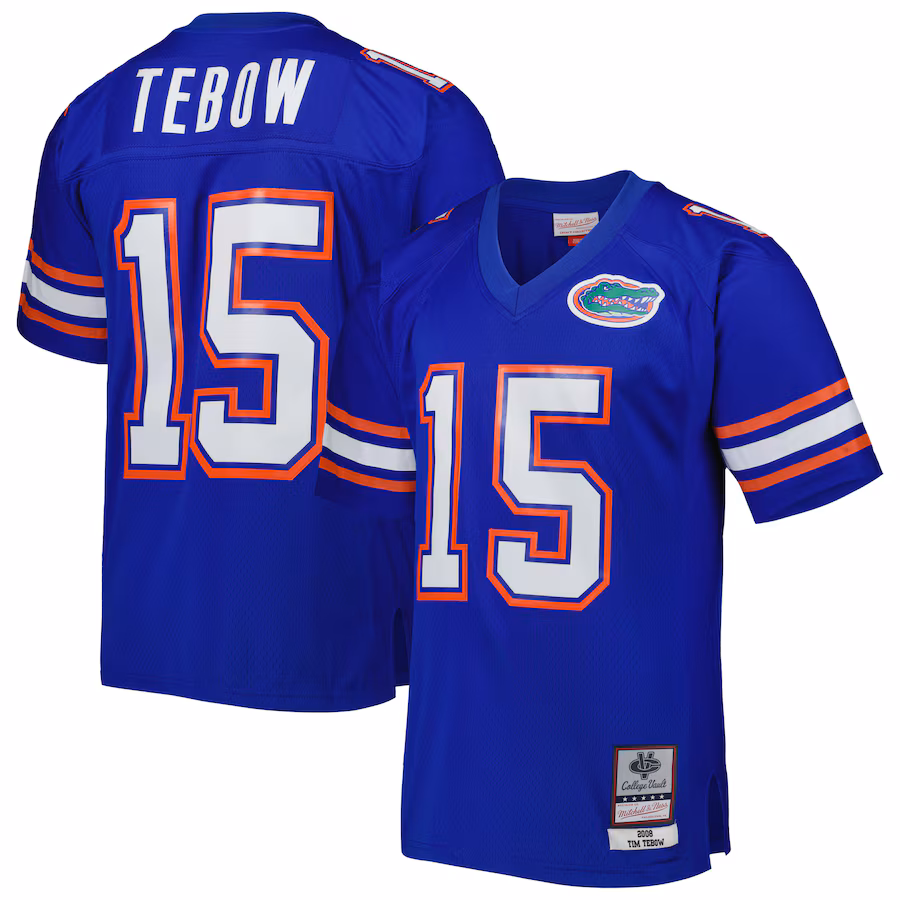 Men's Mitchell & Ness Tim Tebow Royal Florida Gators Big & Tall Legacy Jersey - Jersey