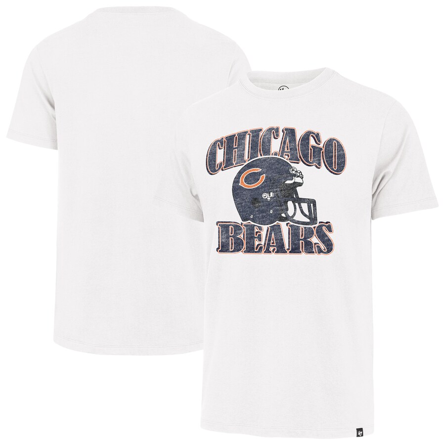 Men's Chicago Bears '47 Cream Overrun Franklin Throwback T-Shirt - Jersey