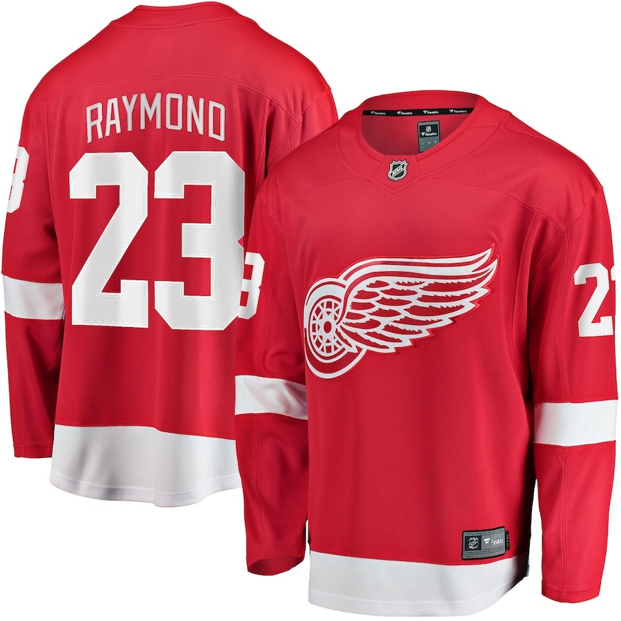 Men's Detroit Red Wings Lucas Raymond Fanatics Red Home Breakaway Player Jersey - Jersey