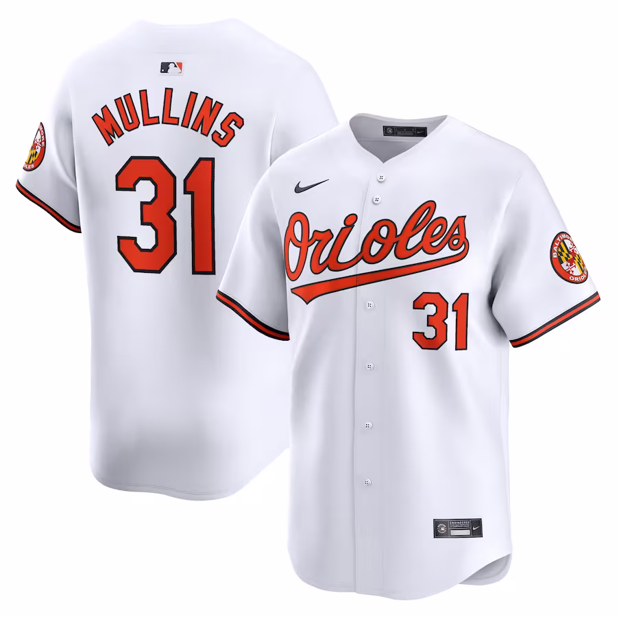 Men's Baltimore Orioles Cedric Mullins Nike White Home Limited Player Jersey - Jersey