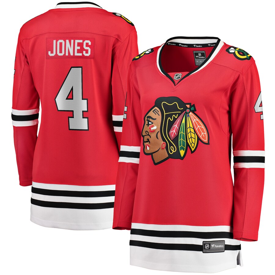 Women's Chicago Blackhawks Seth Jones Red Fanatics Branded Home Breakaway Player Jersey - Jersey