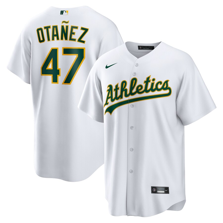 Men's Athletics Michel Otañez Nike White Home Replica Jersey - Jersey