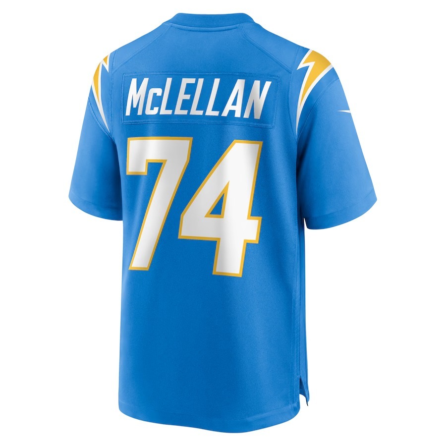 Men's Los Angeles Chargers Tyler McLellan Nike Powder Blue Team Game Jersey - Jersey