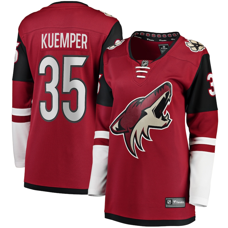 Women's Arizona Coyotes Darcy Kuemper Fanatics Branded Garnet Home Premier Breakaway Player Jersey - Jersey