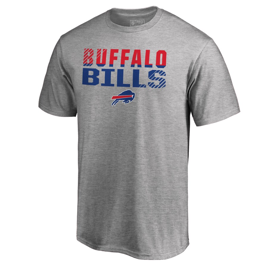 Men's Buffalo Bills Ash Iconic Collection Fade Out T-Shirt - Jersey