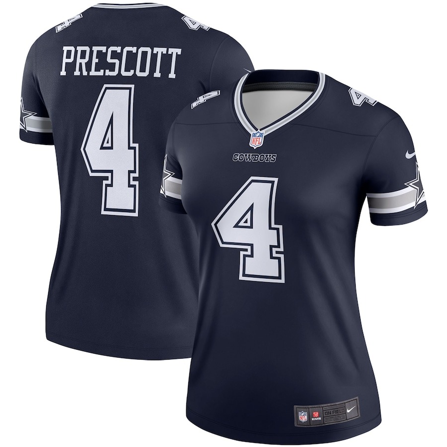 Women's Dallas Cowboys Dak Prescott Nike Navy Legend Player Jersey - Jersey