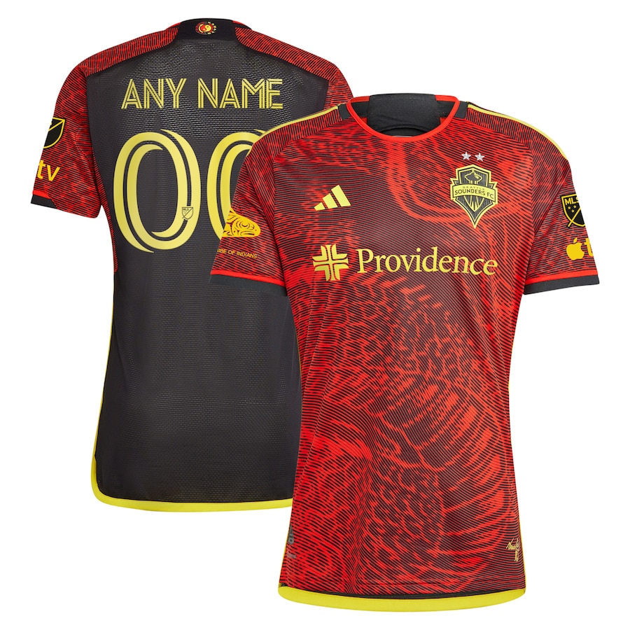 Men's Seattle Sounders FC adidas Red 2023 The Bruce Lee Kit Authentic Custom Jersey - Jersey
