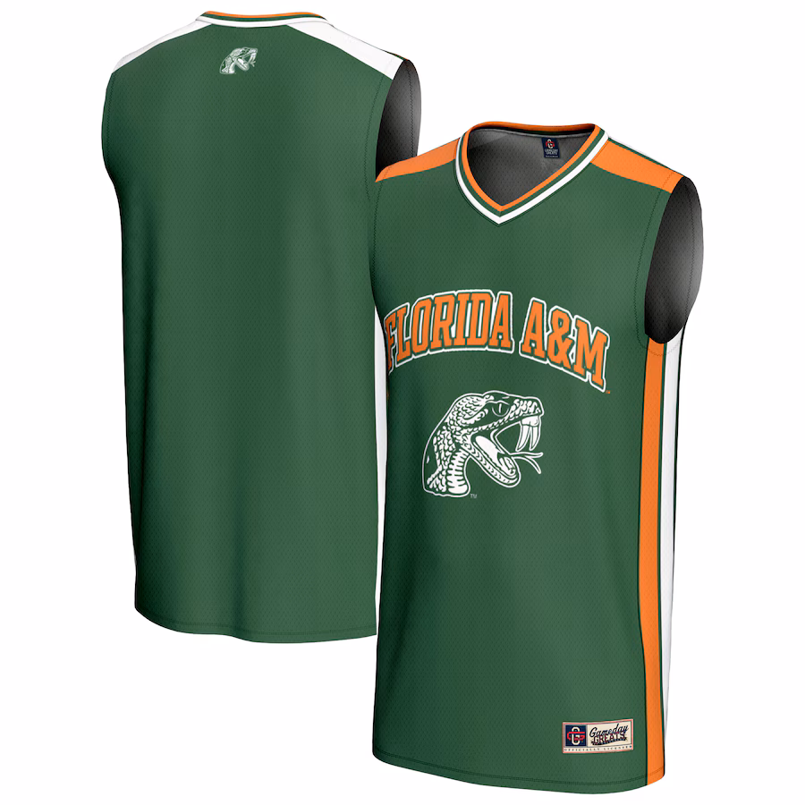 Youth GameDay Greats  Green Florida A&M Rattlers Basketball Jersey - Jersey