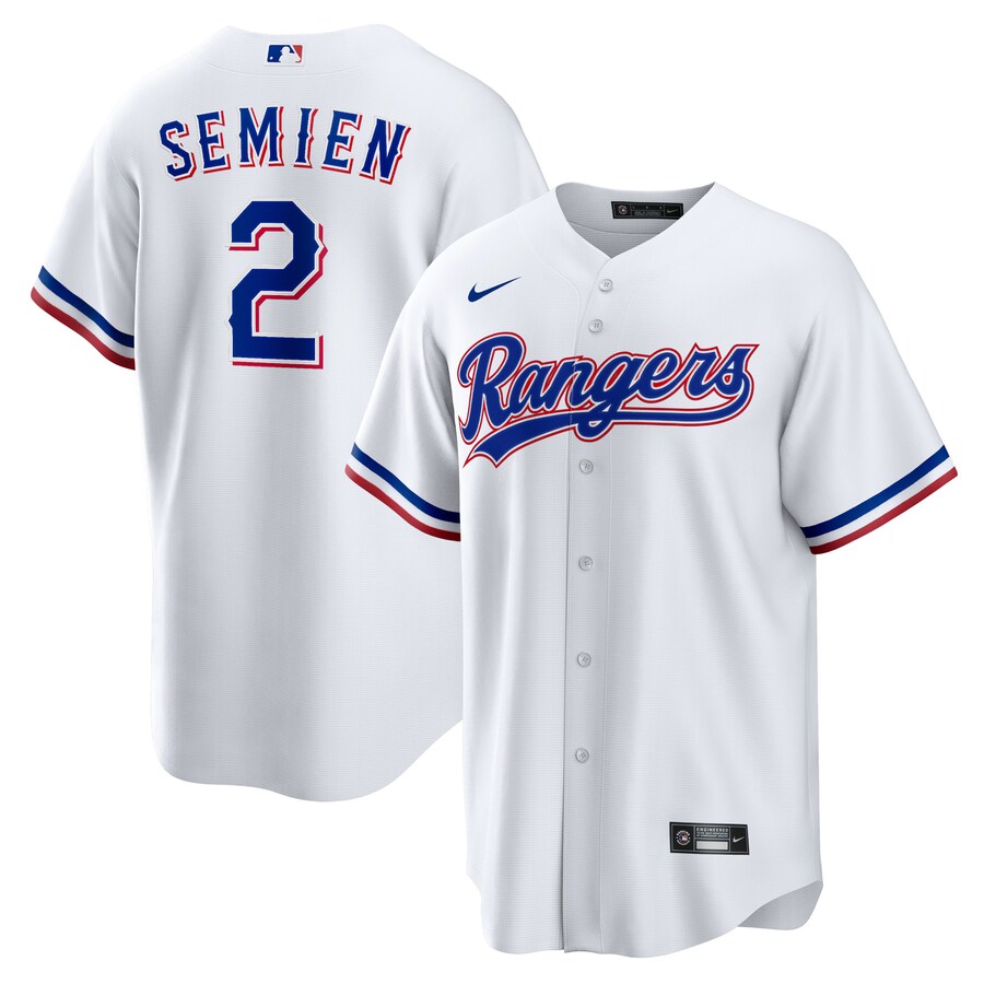 Youth Texas Rangers Marcus Semien Nike White Home Replica Player Jersey - Jersey