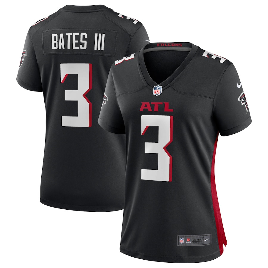 Women's Atlanta Falcons Jessie Bates III Nike Black Game Player Jersey - Jersey