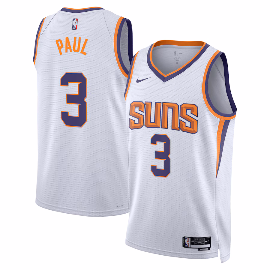 Unisex Phoenix Suns Chris Paul Nike White Swingman Jersey - Association Edition - Jersey