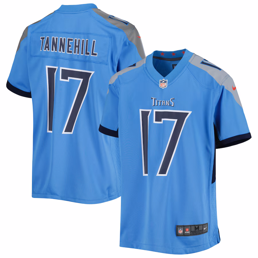 Youth Tennessee Titans Ryan Tannehill Nike Light Blue Game Jersey - Jersey