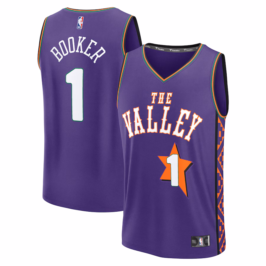 Men's Phoenix Suns Devin Booker Fanatics Purple 2024/25 Fast Break Player Jersey - City Edition - Jersey