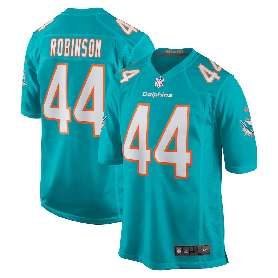 Men's Miami Dolphins Chop Robinson Nike Aqua Player Game Jersey - Jersey