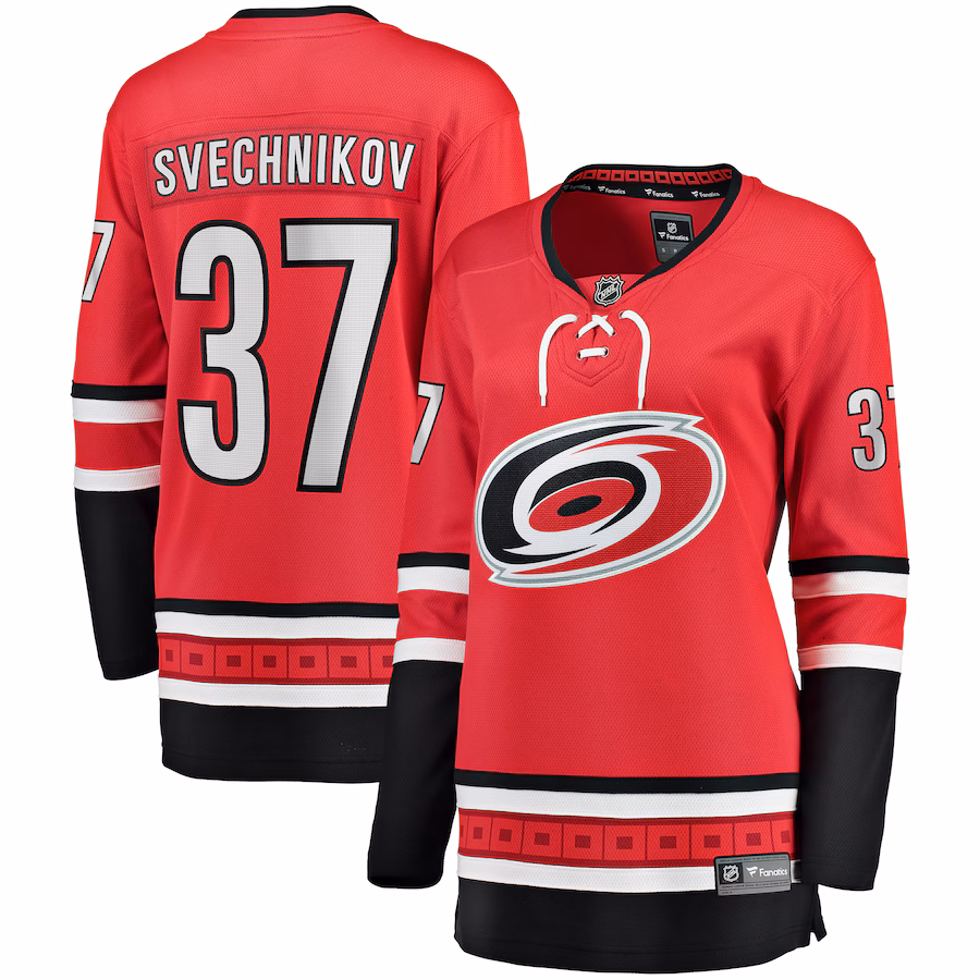 Women's Carolina Hurricanes Andrei Svechnikov Fanatics Red Alternate Breakaway Player Jersey - Jersey